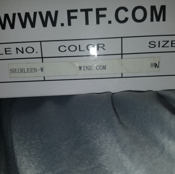 Cute Wine Colored Boots - Picture 4 of 4